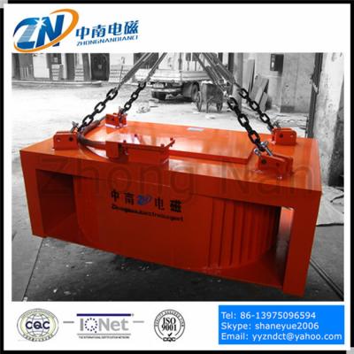 China Hanging Self-discharging Rectangular Electromagnetic Separator for Conveyor Belt MC23-11075L for sale