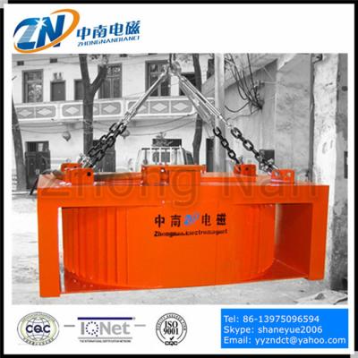 China Hanging Self-discharging Rectangular Electromagnetic Separator for Conveyor Belt MC23-130140L for sale