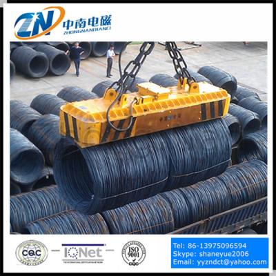 China Rectangular Lifting Electro Magnet with Special Magnetic Pole for Wire Coil Rod MW19-63072L/1 for sale