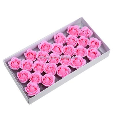 China Plant Promotion 25PCS Eco-Friendly Flora Scented Bath Soap Rose Flower, Plant Essential Soap, Gift for Birthday/Anniversary Wedding for sale