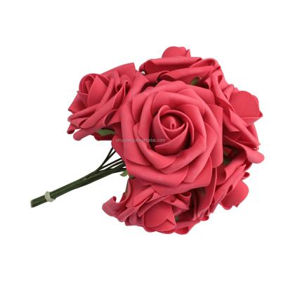 China Factory Wholesale Eco-Friendly Artificial PE Foam Rose Bouquet Bridal Bouquets For Wedding Decor, PE Foam Rose, Foam Rose Decor for sale