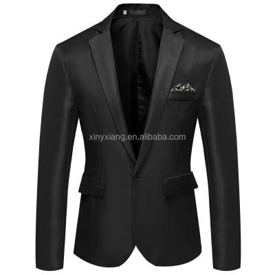 China Anti-Wrinkle Factory Wholesale Men's Slim Suit Black Wool, Men's Classic Simple Formal 2-Piece Suit, 3 Pieces Tailored Suits for sale