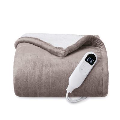 China Wholesale Hotel Heating Throw Blanket Electric Blanket Digital Display Washable Electric Heated Blankets For Winter for sale