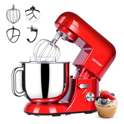 China Professional Cheftronic Design Cake Food Mixer Bread Aid 1300W 5L 6.5L Food Processor Food Processor Dough Stand Mixer Tilt Head for sale