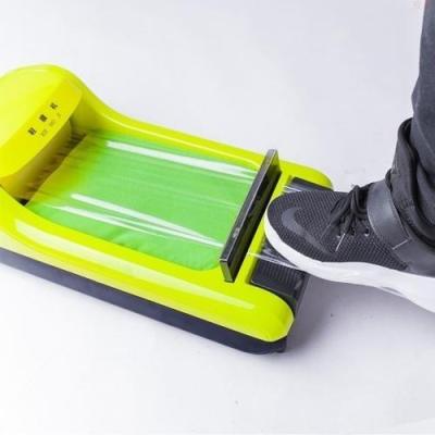 China Self Adhesive Moisture Proof Single PE Dust Machine Dispenser Shoe Protective Film for sale