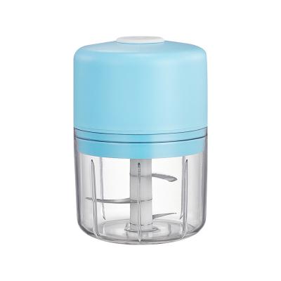 China Hot Selling Car USB Hand Food Mini Blender Garlic Electric 250ml Rechargeable Cleaver for sale