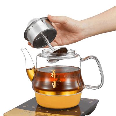 China 360 Degree Rotation Low Original Factory Free Spare Parts Steam Kettle Turkish Glass Tea Maker for sale