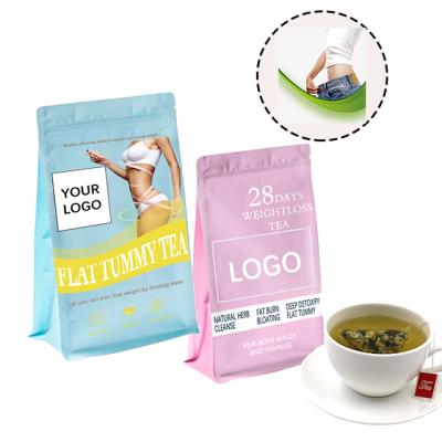 China Decaffeinated Fat Burning Tea Slimming Detox Wholesale Tea Flat Belly Tea for sale