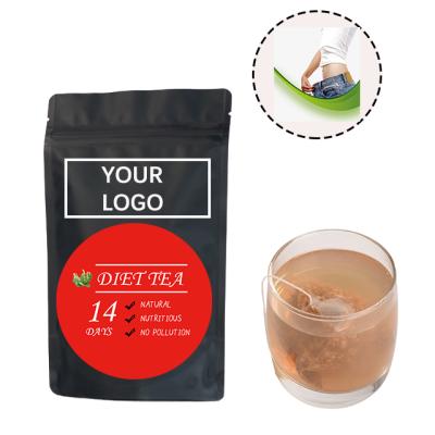 China Private Label Tea Bags 14 Day Fat Burning Tea Weight Loss Herbal Tea Flat Belly Tea for sale