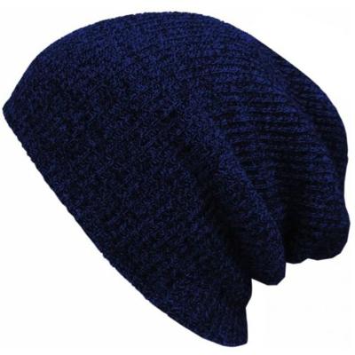 China Winter Slouchy Knitted Acrylic COMMON Beanie Sport Hat Hedging Cap Recycling Casual Beanie For Men And Women Winter Warm Hat for sale