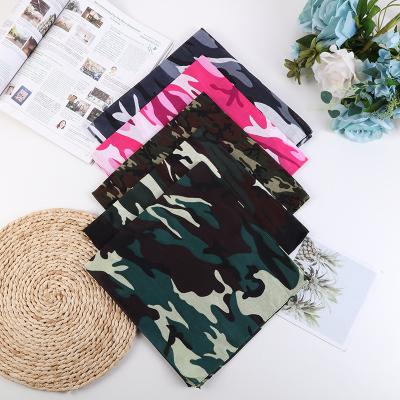 China Fashion Promotion Custom Color Cotton Bandanas High Quality Square Headwear Printed 100% Bandana Durag For Outdoor Sports for sale