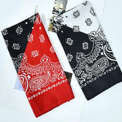 China Wholesale Universal Cowboy Polyester Headband Fashion Scarf Paisley Bandanas For Men Women Cheap High Quality Square Bandana for sale