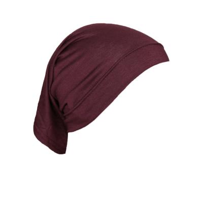 China Muslim Cover Cap Hot Selling Inner Hijab Full Covers Underscarf Malaysia Viscous Islamic Hat High Elastic Cotton Women's Arab Scarf for sale