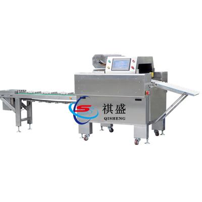 China Automatic Food Fruit Vegetable Food Tray Cling Wrapping Film Machine for sale