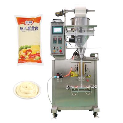 China Vertical Automatic Food Pate Packing Sachet Mayonnaise Jar Pouch Liquid Packaging Machine for sale