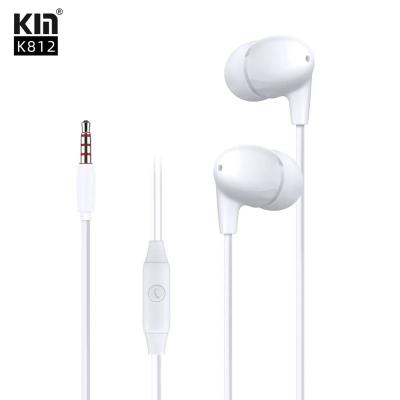 China None KM In ear wired 3.5mm universal wired microphone phone earphones, fashionable smartphone earphone storage box Chinese factories for sale