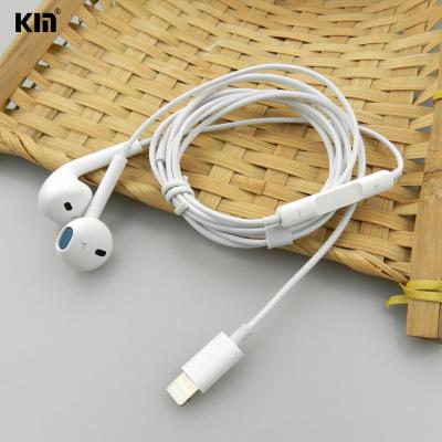 China None KM Chinese factory Lightningwired music call with microphone, Bluetooth function earphone earplugs high-definition sound quality for sale