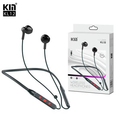 China Sustainable KM Sports Bluetooth earphones with neck hanging style running flat style stereo sports earphones Bluetooth earphones with good for sale