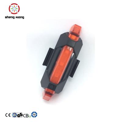 China Waterproof USB Charging Battery Bicycle ON-OFF 5 LED Light for sale