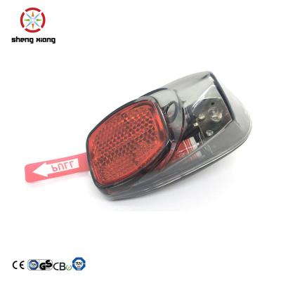 China Bicycle ON - OFF Battery Rear Light / Battery Tail Light With Reflector For Bike for sale