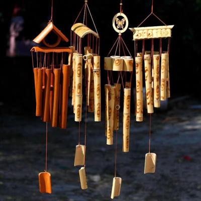 China Contemporary Wholesale OEM Customized Logo Bamboo Wind Chime For Garden Yard Decoration for sale