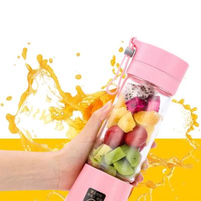 China Automatic Low Noise USB Charging 6 Blades 400ml High Borosilicate Glass Cordless Shake Protein Blender Salad Dressings for sale