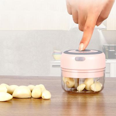 China Whole Body 3 Blades 100ml Baby Food Garlic Blender Electric Cleaver Convenient Waterproof Vegetable Onion Blender Electric Cleaver for sale