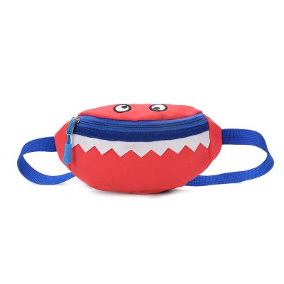 China Water Proof Fashion Canvas Kids Cute Cartoon Shark Fanny Pack Hot Waist Bag For Kids for sale