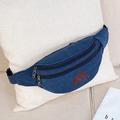 China Running Fashion Sports Canvas Waist Bag Woman Man Belt Wholesale for sale