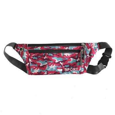 China Water Proof Waterproof Nylon Sports Fanny Pack For Camouflage Woman Outdoor Running Waist Bag for sale