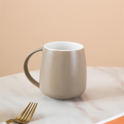 China Disposable Modern Housewares Glaze Coffee Mug 400ml Porcelain Ceramic Cup For Tea for sale