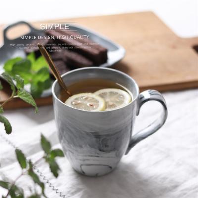 China Cheap Sustainable Price 550ml Stoneware Restaurant Coffee Mugs Drinkable Handmade Ceramic Mug for sale