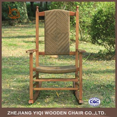 China Adult Favorite Rattan Rocker Solid Wood Wooden Chair for sale