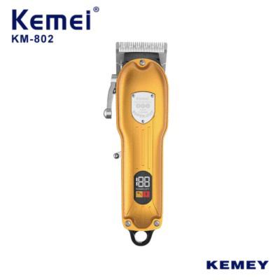 China Commercial Kemei KM-802 Set Cordless Men Barber Hair Cutting Electric Hair Trimmer Razor Trimmer Machine For Men Rechargeable for sale