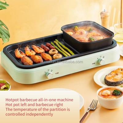 China 2022 Household Touch Grill Kitchen Barbecue New Grills Durable Fire Steel Table Charcoal Hotpot Barbecue BBQ Grill for sale