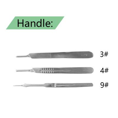 China Blade and Handle for Disposable Sterile Face Scalpel Handle New Products Safety Surgical Blades for sale