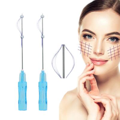 China Face.Breast 23g 38mm Multi Face.Breast Temple Absorbable Filler Pdo Thread For Face Lift With L Type Needle for sale