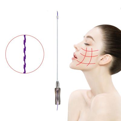 China Face.Breast Hilos Pdo Sharp Needle Thread 19G 100mm Z Facial Tension Type For Face Lifting for sale