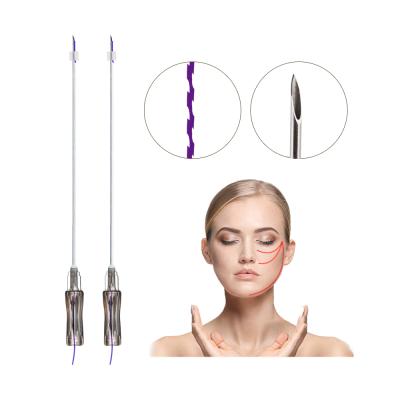 China Best Face.Breast Durable Sharp Needle 19G 100mm Pdo Z Type Thread For Face Lifting for sale