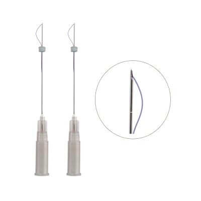 China Face.Breast Wholesale 27G 90mm Face Filling Pointed Needle Pdo Mono Thread for sale