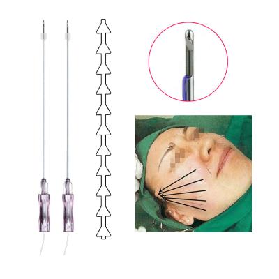 China Beauty Spa Korea Plla Good Quality 18G 100mm Beauty Salon Use Fish Bone Cast Tooth Wire With Blunt W for sale