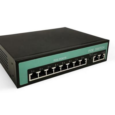 China Poe switches outdoor network switch 8+2 poe digital city system 8 port poe switch cctv 8+2 for sale