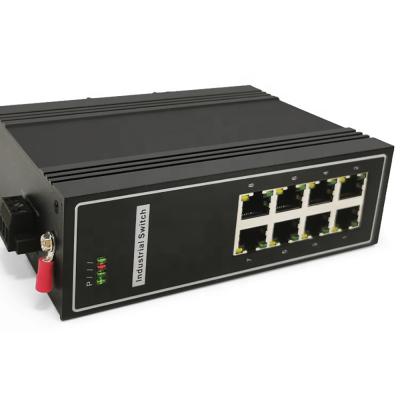 China Poe Switches Din Unmanaged Rack Industrial Ethernet Switch 100M 8 Port 11 Network Switches for sale