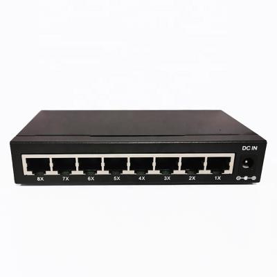 China Poe Switches Din Unmanaged Rack Industrial Ethernet Switch 100M 8 Port 11 Network Switches for sale