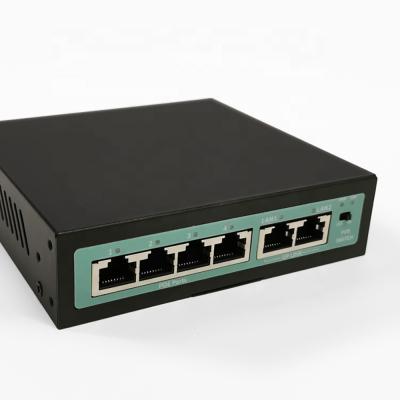 China Poe switches 100Mbps fiber poe ethernet switch 48v poe switch 4 port+2 RJ45 uplink port 11 for sale