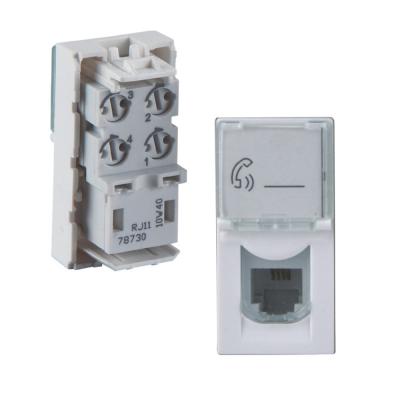 China High Quality Plate RJ11 Jack Single Module France Telecom China Supplier for sale