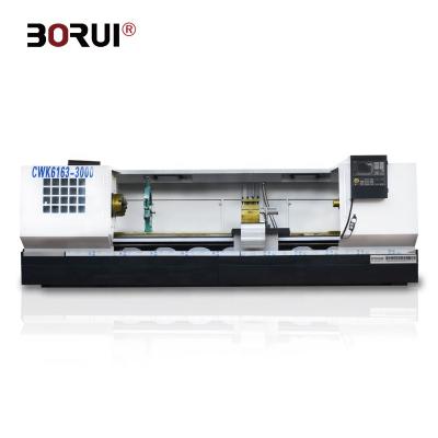 China cnc lathe machine for metal pipe threading lathe bar feeder cnc lathe CWK6163 for sale