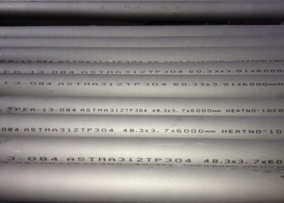 China Tubo redondo de aço inoxidável 60.3*3.91*6000MM de ASTM A312 TP304 que recozem e que conservam à venda