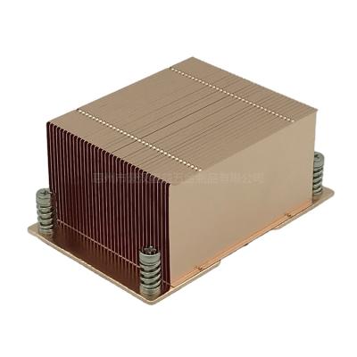 China Copper Retail Cooler Led Heatsink 1.5U CPU Cooler Copper Heatsink for sale