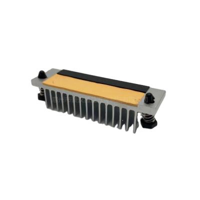 China Small Size Aluminum Radiator Computer Case Radiator Aluminum Computer Radiator Bar With Plastic Push Pins for sale